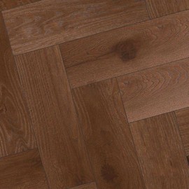 Паркетная доска Hajnowka Дуб CHOCOLATE селект Классическая елка 12.5х148х575/500 мм